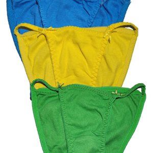 Lot of 3 string bikini tanga for women underwear